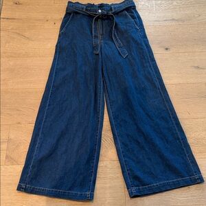 Banana Republic High-Rise Wide Leg Tie Paper Bag Waist Jeans Size 29 / 8